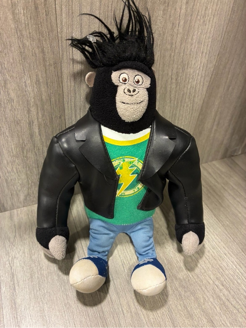 TY Beanie "Johnny The Gorilla" Plush Doll Toy (MOVIE SING) - Rare Retired READ